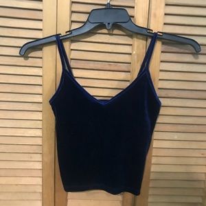 Forever 21 Velvet Blue Tank